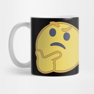 Thinking Emoticon - Deep Thought - Social Media Mug